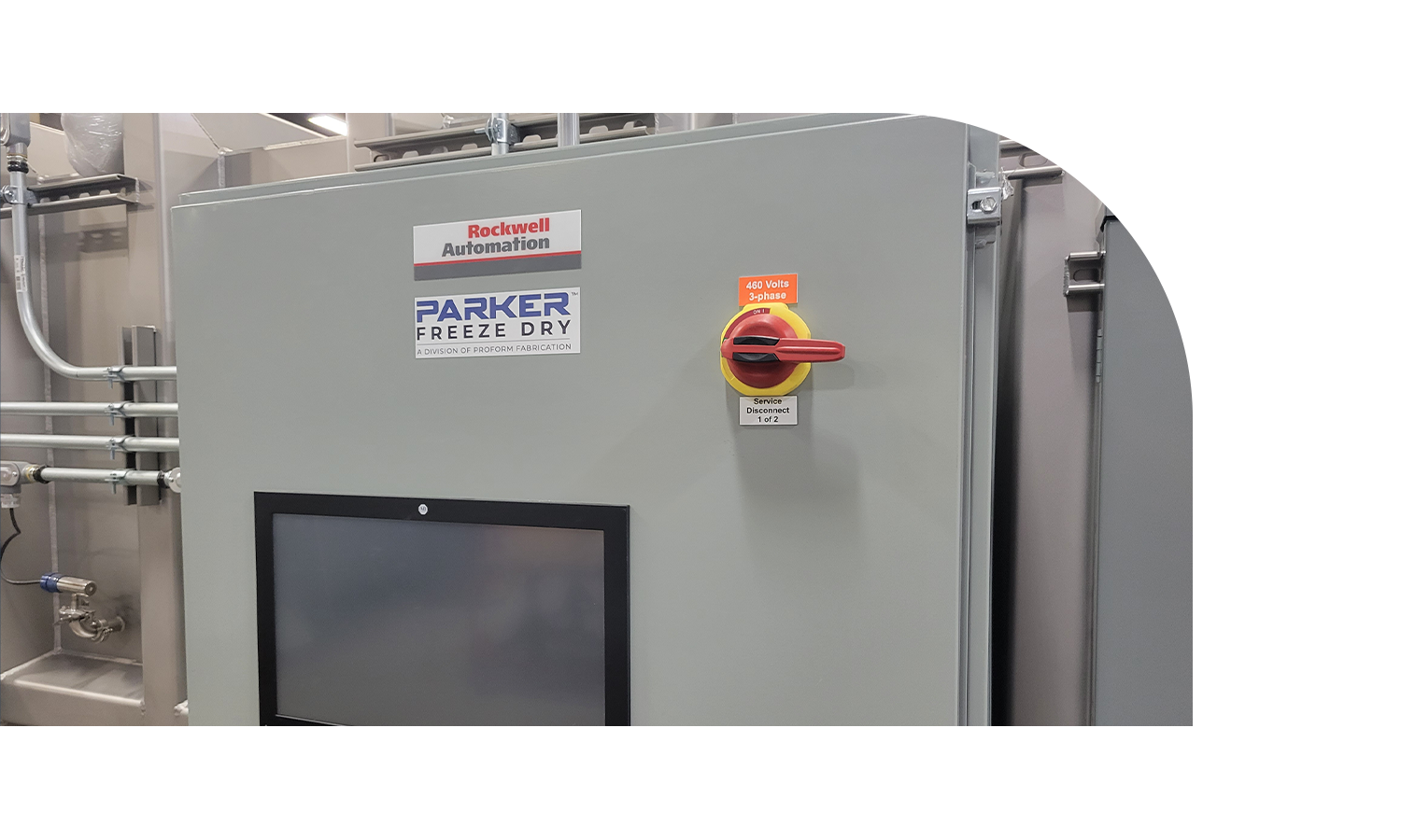 Close Up of Freeze Dryer Controls